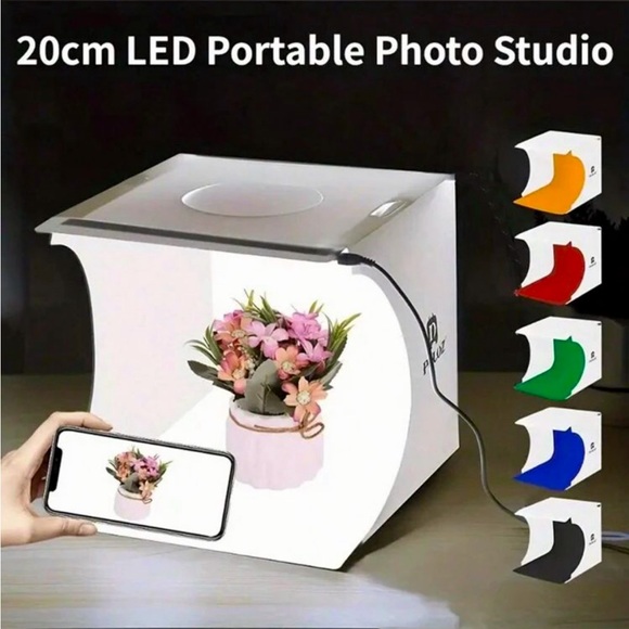 20cm Portable Foldable Led Photo Studio Light Box Mini Photography Equipment - Picture 1 of 5